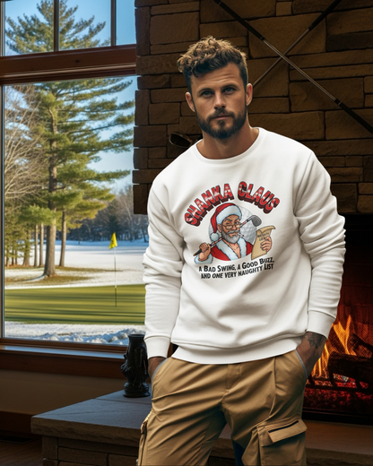 Shanka Claus Crewneck Sweatshirt - A BAD SWING, A GOOD BUZZ, AND ONE VERY NAUGHTY LIST