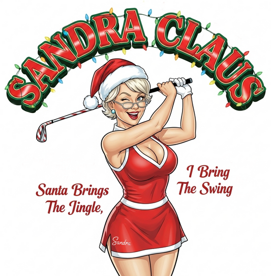SANDRA CLAUS Sweatshirt - SANTA BRINGS THE JINGLE, I BRING THE SWING