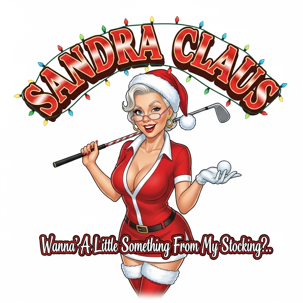 SANDRA CLAUS Christmas Sweatshirt - Wanna Little Something From My Stocking?..