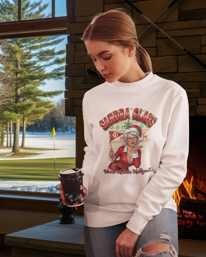 Sandra Claus Ugly Christmas Sweatshirt - Wanna' Mistletoe Mulligan?..