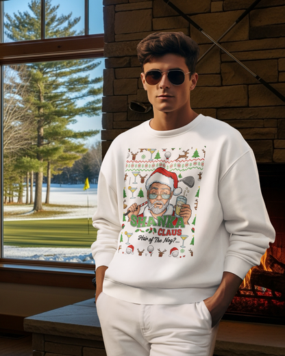 SHANKA CLAUS Ugly Christmas Sweatshirt – Hair of The Nog?..