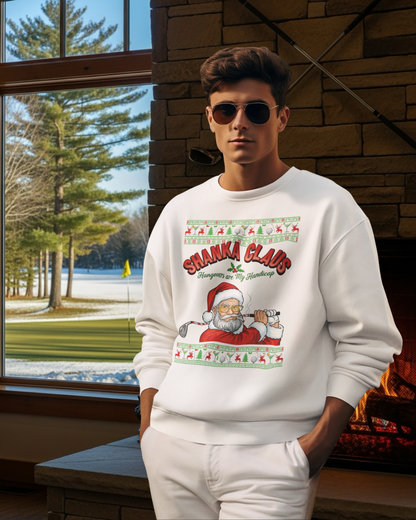 SHANKA CLAUS Ugly Christmas Sweatshirt - Hangovers are My Handicap