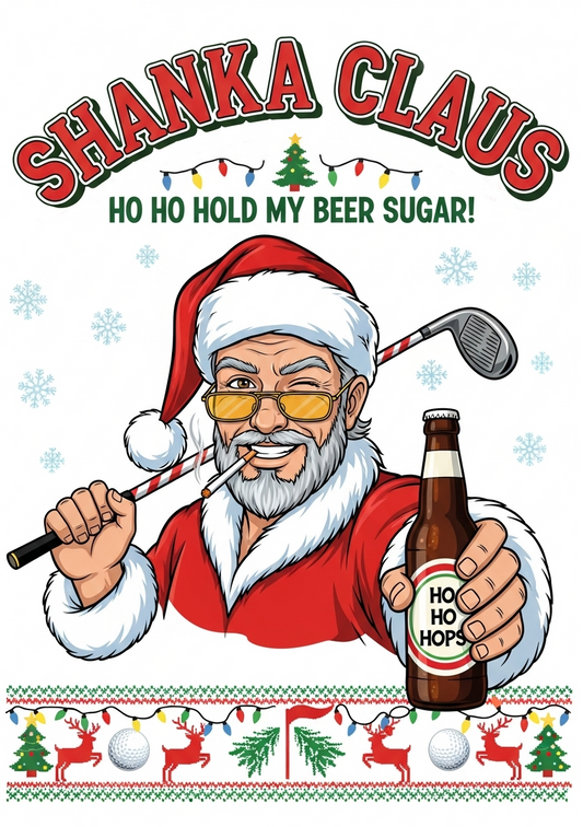 SHANKA CLAUS Christmas Sweatshirt - Ho Ho Hold My Beer Sugar!