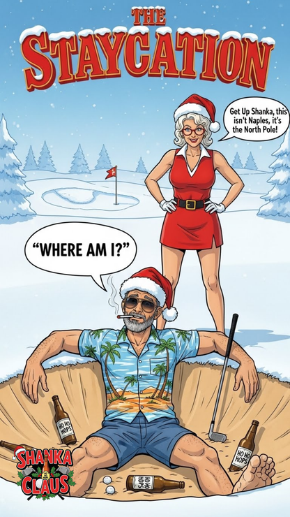 Staycation Crewneck Sweatshirt – A SHANKA CLAUS Design (“Where Am I?”)