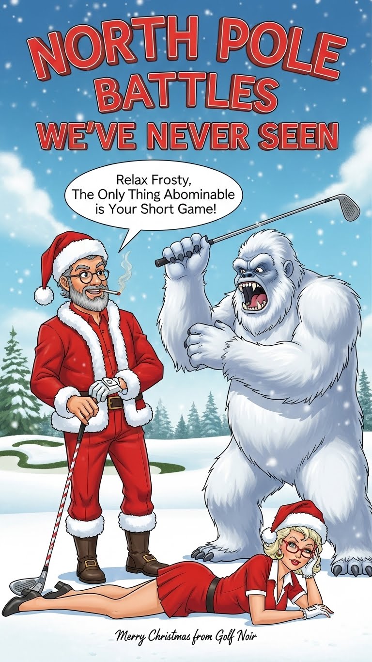 SHANKA CLAUS & SANDRA CLAUS Christmas Sweatshirt — "North Pole Battles"