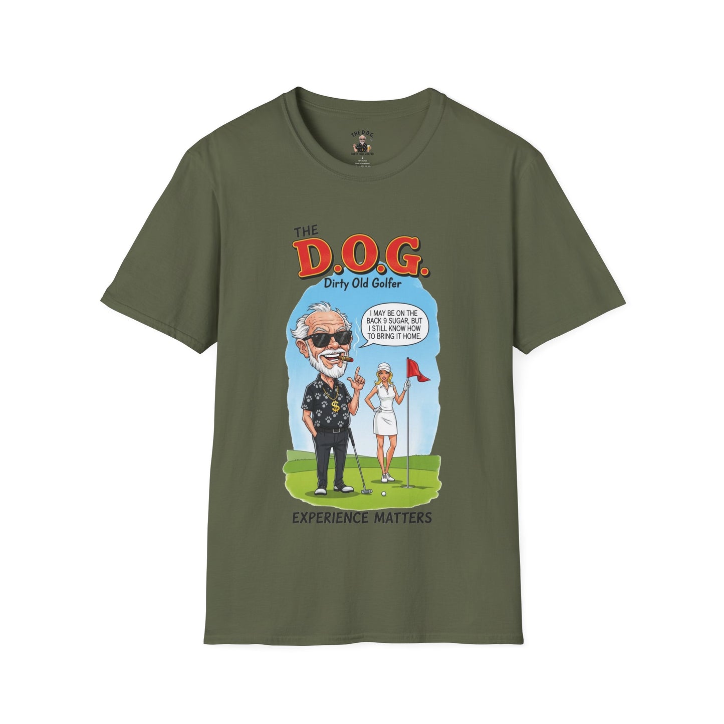 The D.O.G. T-Shirt — Experience Matters - Golf Noir Signature Apparel