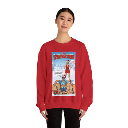 Staycation Crewneck Sweatshirt – A SHANKA CLAUS Design (“Where Am I?”)