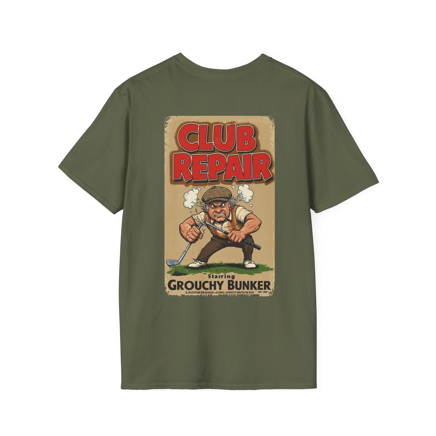 CLUB REPAIR T-Shirt - Starring GROUCHY BUNKER