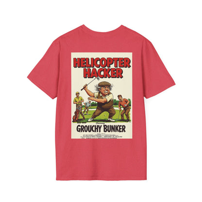 HELICOPTER HACKER T-Shirt - Starring GROUCHY BUNKER