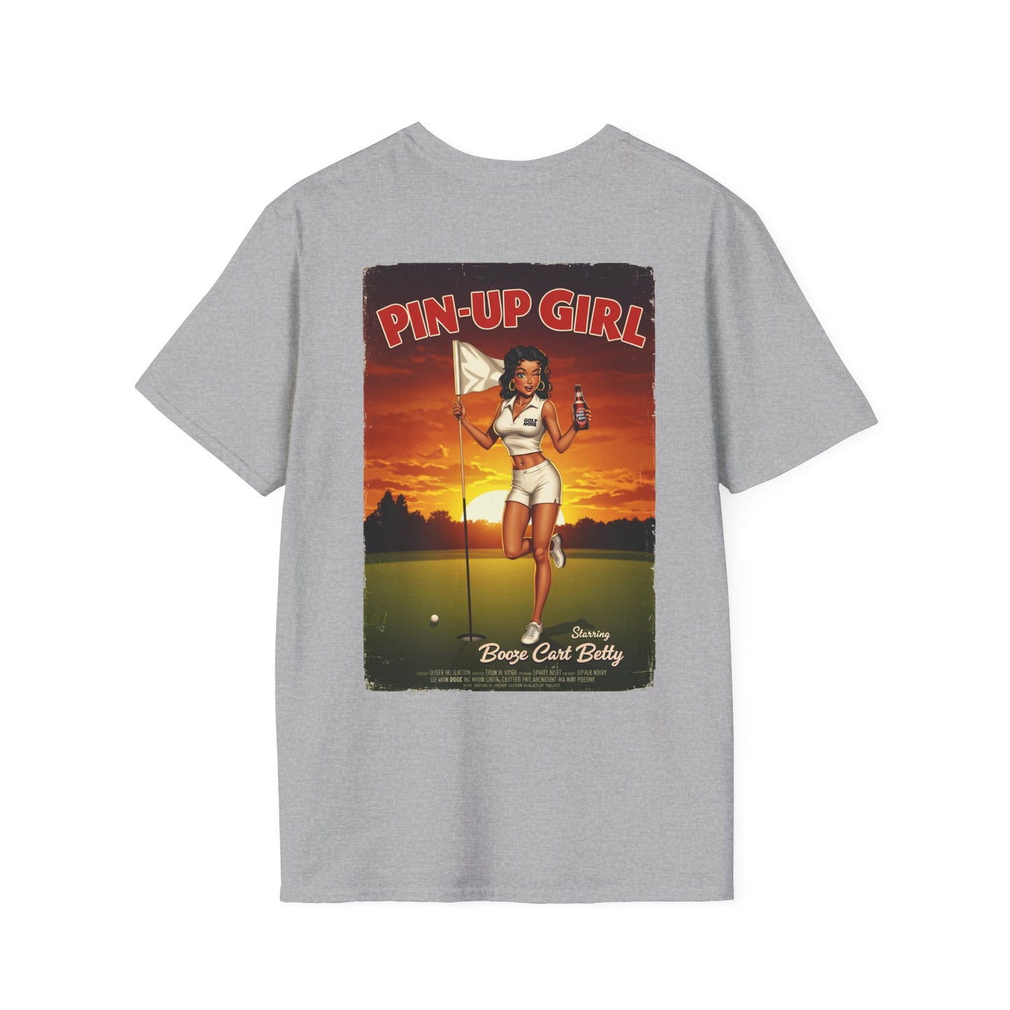 PIN-UP GIRL T-Shirt - Starring BOOZE CART BETTY