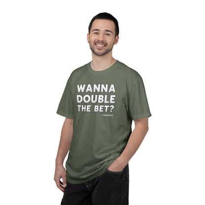 Wanna Double The Bet? Golf T-Shirt — Tee Box Trash Talk Signature Apparel