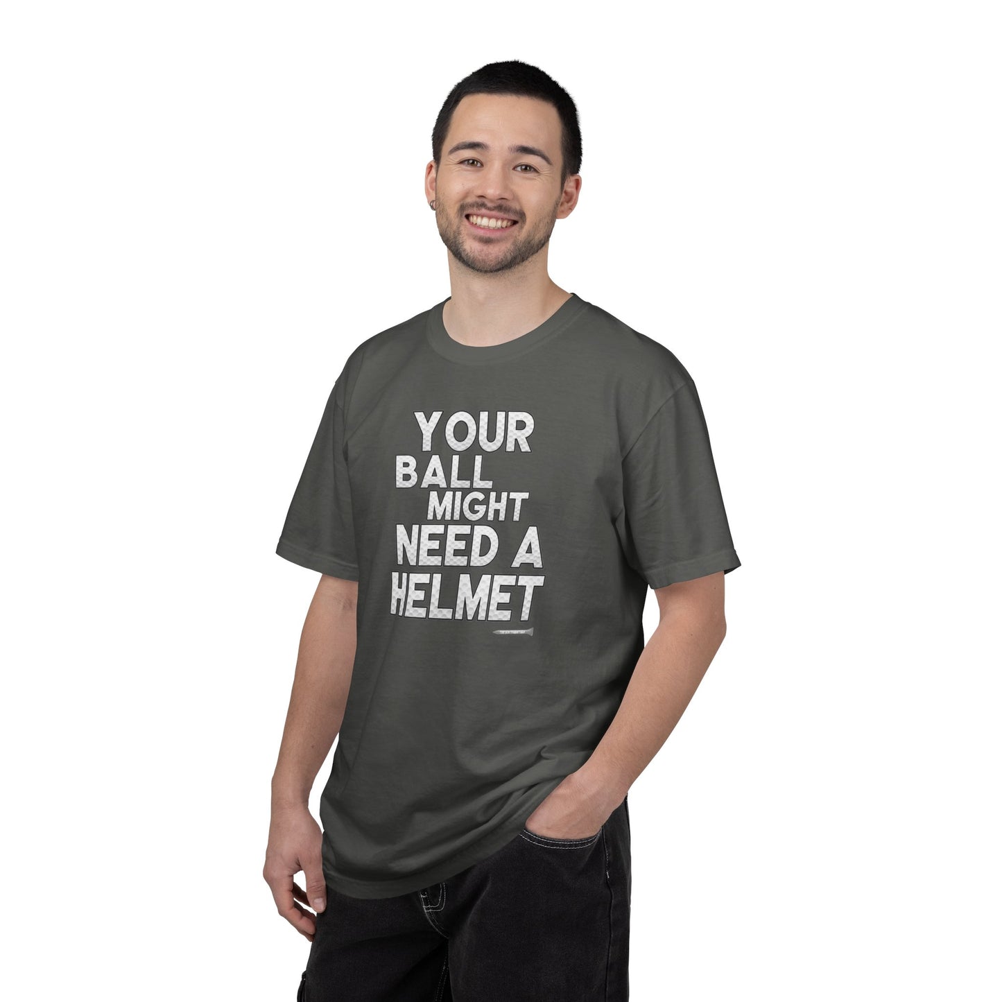 Your Ball Might Need a Helmet Golf T-Shirt — Tee Box Trash Talk Signature Apparel