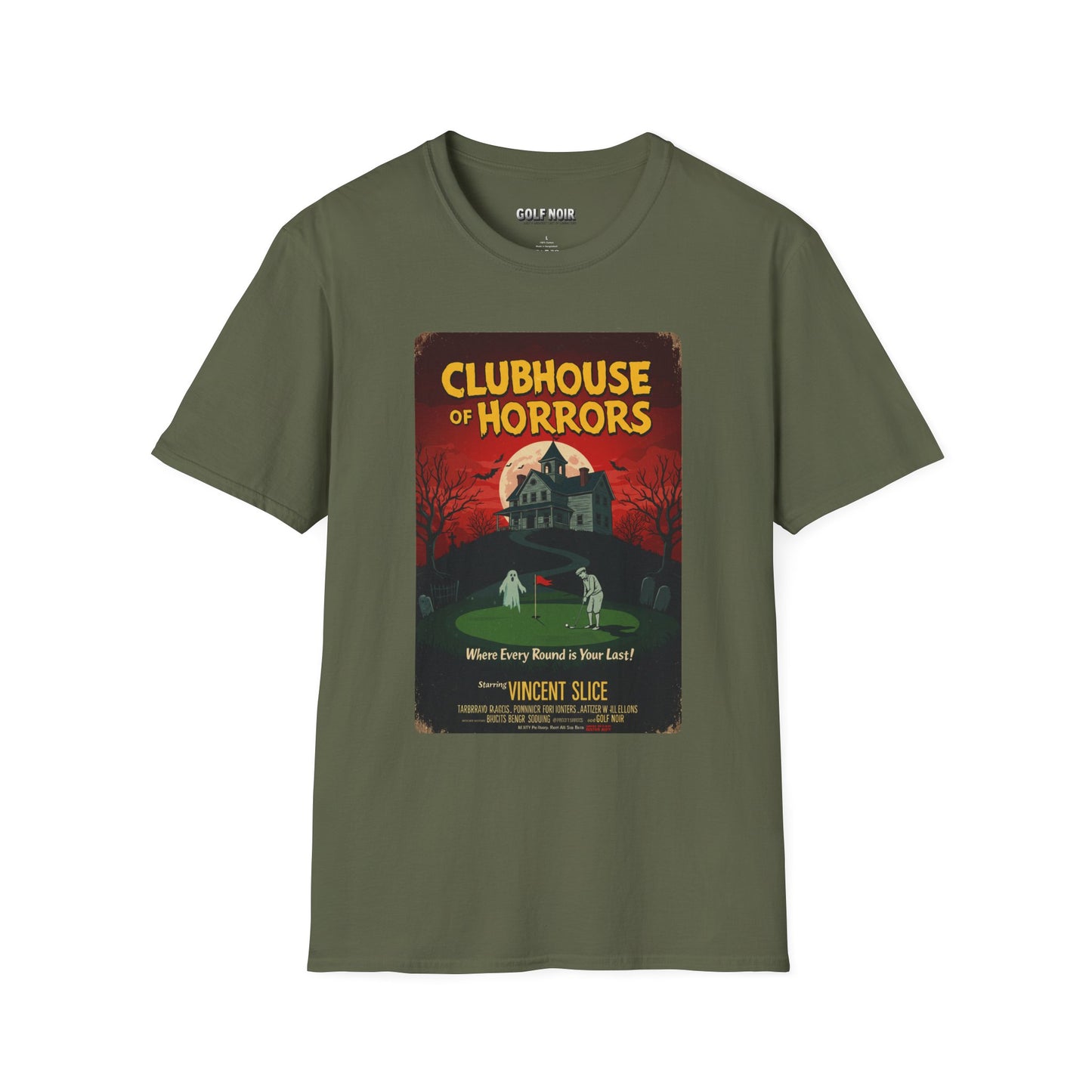 CLUBHOUSE OF HORRORS T-Shirt - Starring VINCENT SLICE