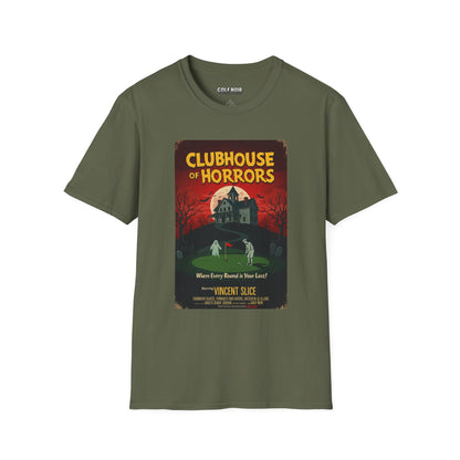 CLUBHOUSE OF HORRORS T-Shirt - Starring VINCENT SLICE