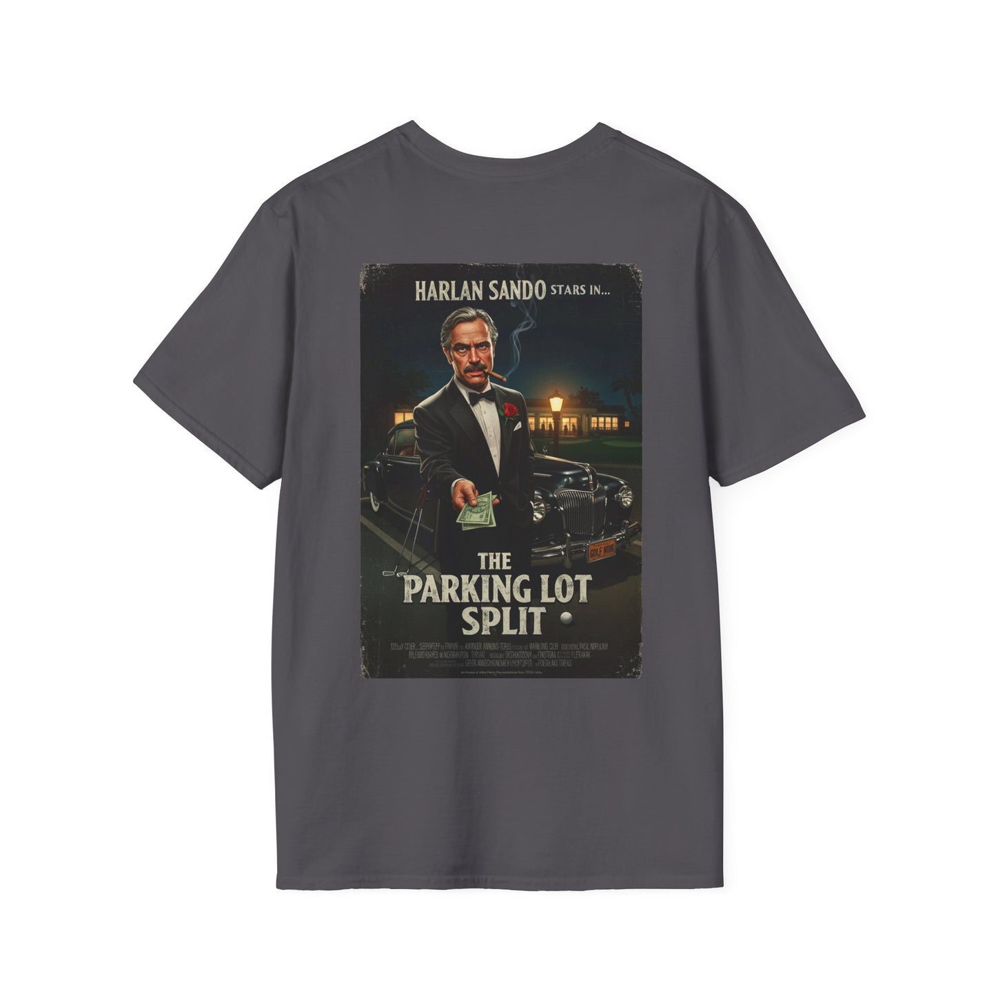 THE PARKING LOT SPLIT T-Shirt - Starring Harlan Sand-O