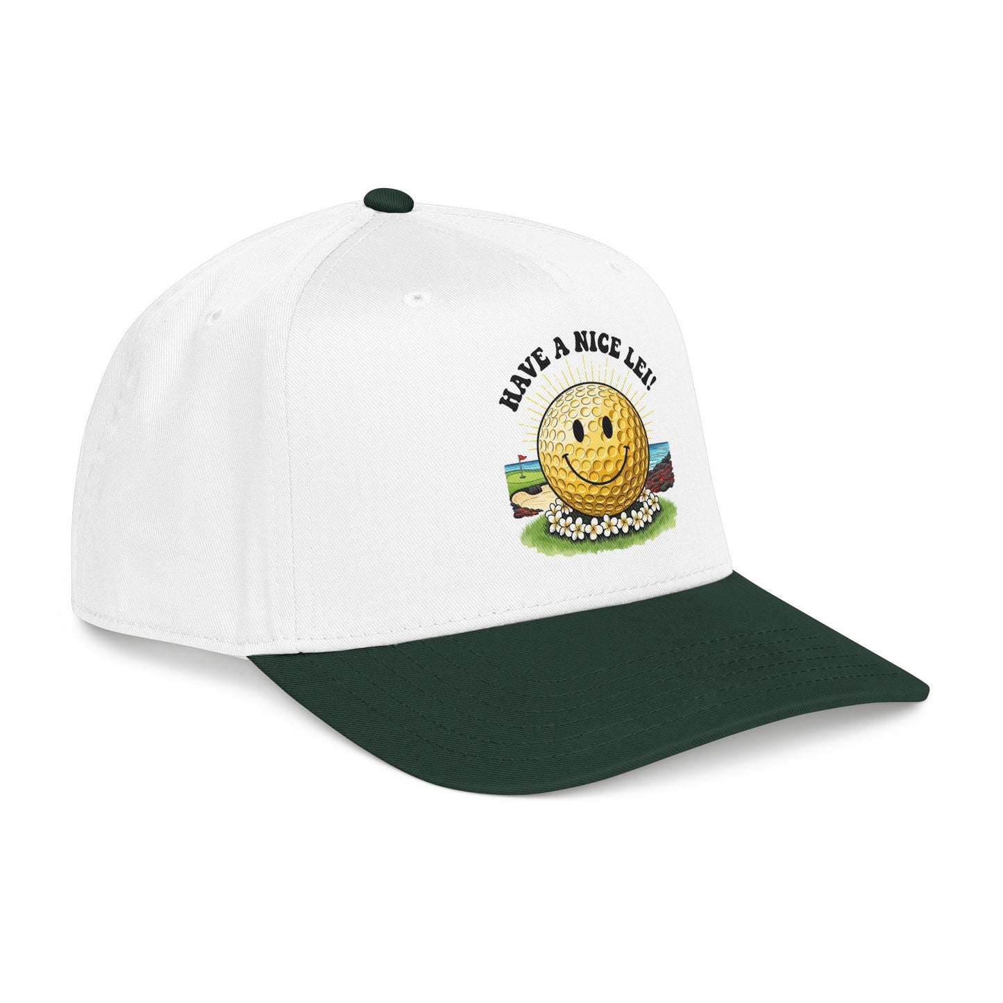 Have a Nice Lei Mid-Profile Baseball Cap - It's a Golf Day Statement Headwear