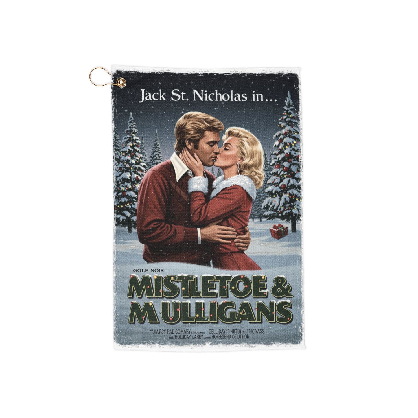 Jack St. Nicholas Golf Towel - Mistletoe & Mulligans