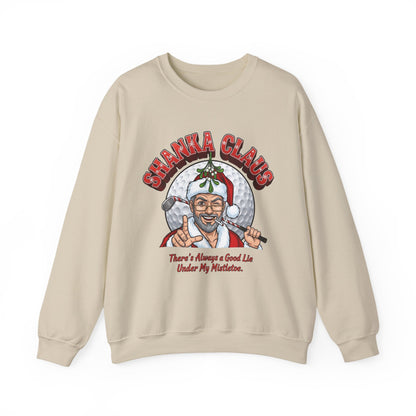 SHANKA CLAUS Crewneck Sweatshirt – There's Always a Good Lie Under My Mistletoe