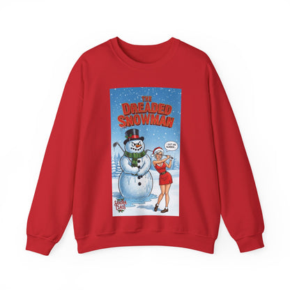 SANDRA CLAUS Christmas Sweatshirt — 'The Dreaded Snowman'