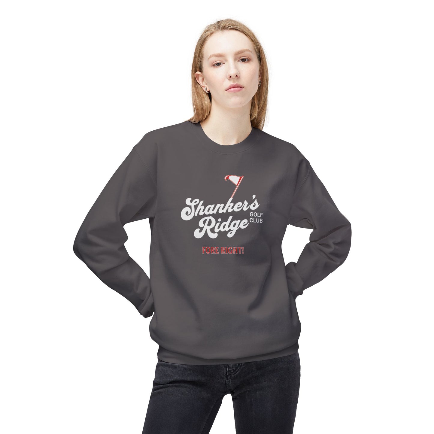 Shanker's Ridge Golf Club Crewneck Sweatshirt — Fictional Fairways Signature Apparel
