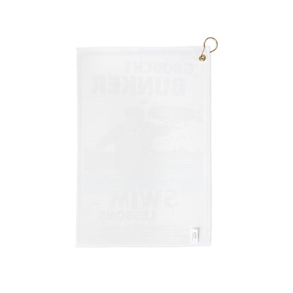 Grouchy Bunker Golf Towels - Swim Lessons
