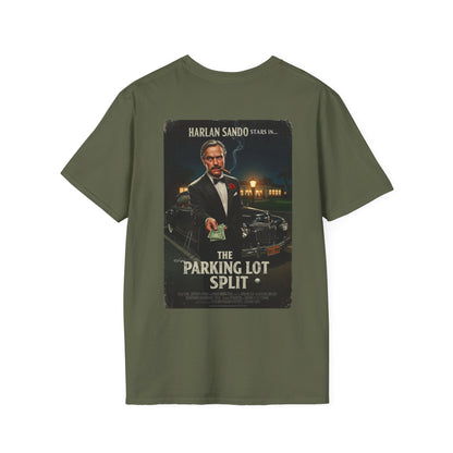 THE PARKING LOT SPLIT T-Shirt - Starring Harlan Sand-O