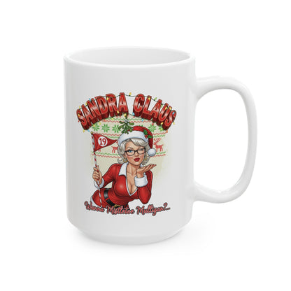 SANDRA CLAUS Holiday Mug - Wanna Mistletoe Mulligan?..