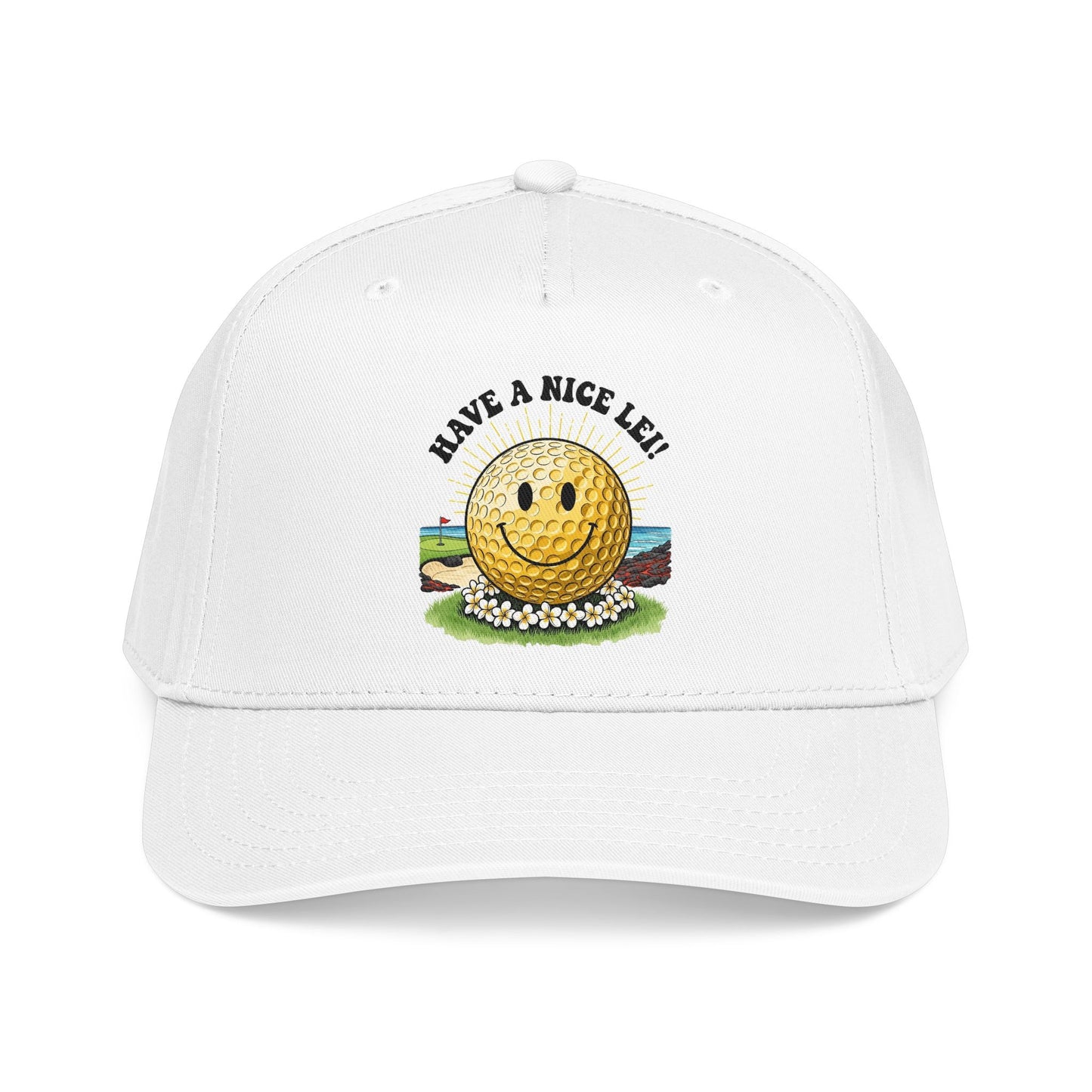 Have a Nice Lei Mid-Profile Baseball Cap - It's a Golf Day Statement Headwear