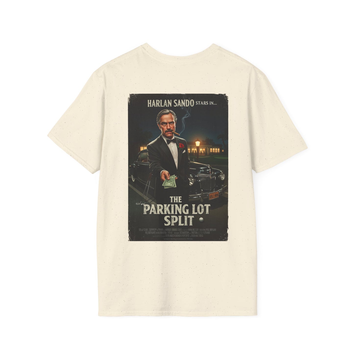 THE PARKING LOT SPLIT T-Shirt - Starring Harlan Sand-O