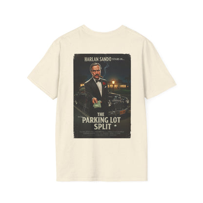 THE PARKING LOT SPLIT T-Shirt - Starring Harlan Sand-O