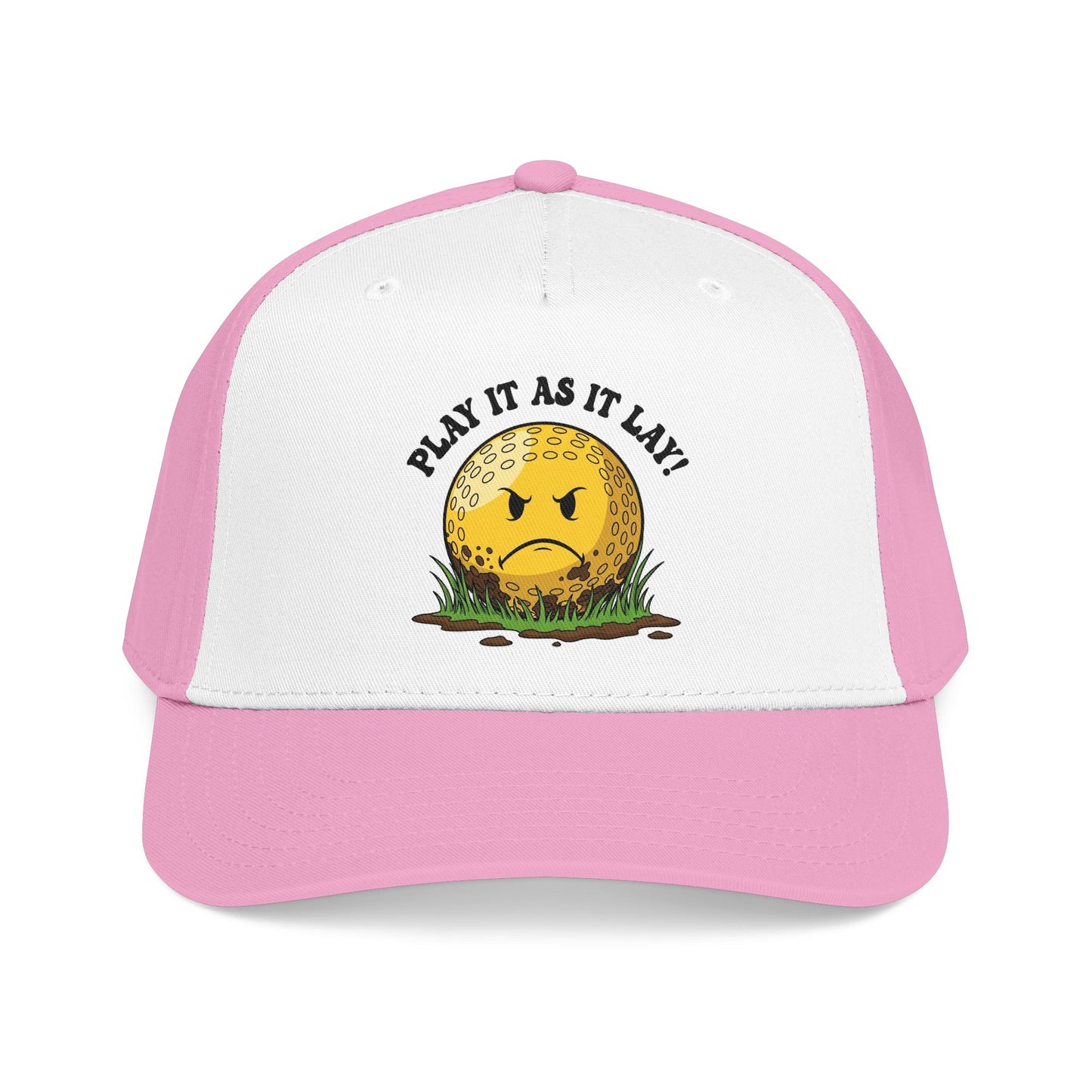 "Play It As It Lay" Funny Golf Hat - It's a Golf Day Statement Headwear