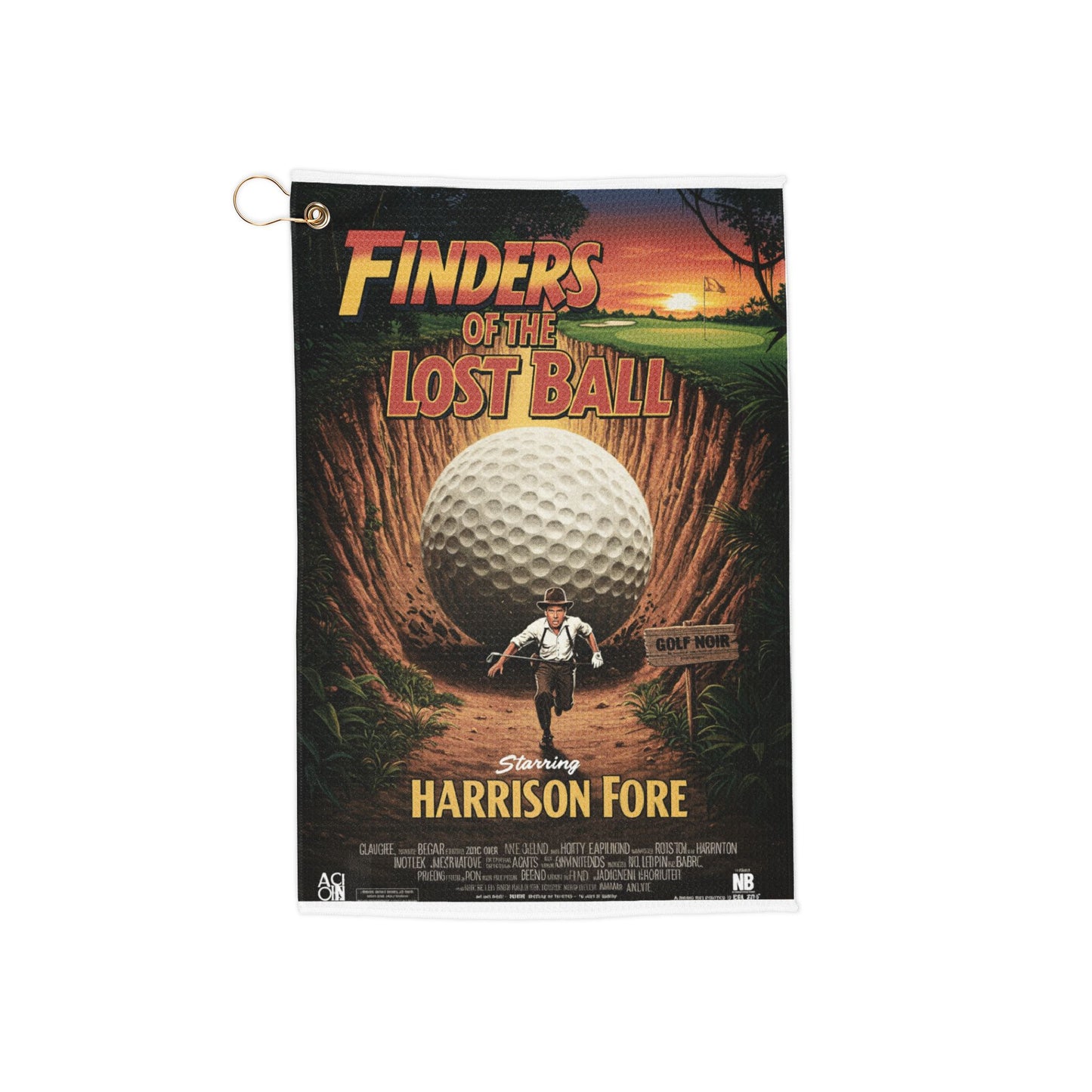 HARRISON FORE Golf Towel - Finders of The Lost Ball