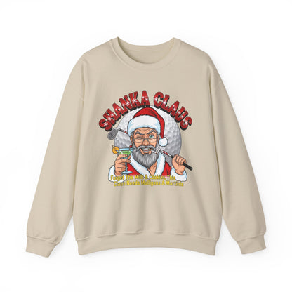 SHANKA CLAUS Crewneck Sweatshirt - Forget The Milk & Cookies, This Claus Needs Mulligans & Martinis!