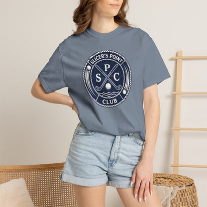 Slicer's Point Club T-Shirt – Fictional Fairways Signature Apparel