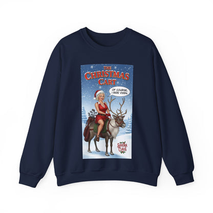 Christmas Cart Crewneck Sweatshirt — A SANDRA CLAUS Design