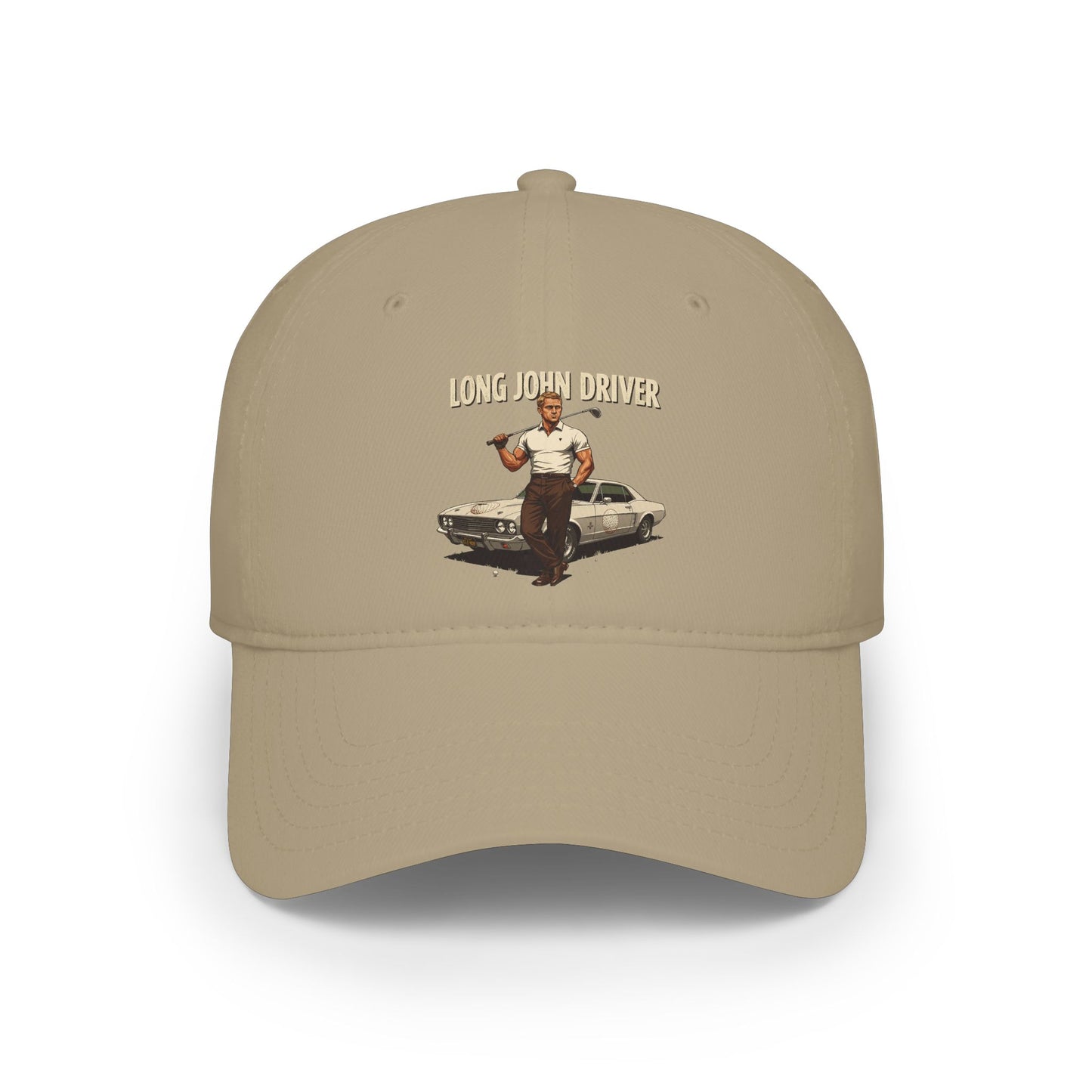 Long John Driver Baseball Cap — Golf Noir Statement Headwear