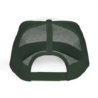 "Sip Swing Swear Repeat" Golf Trucker Hat - Swing Lube Society Statement Headwear