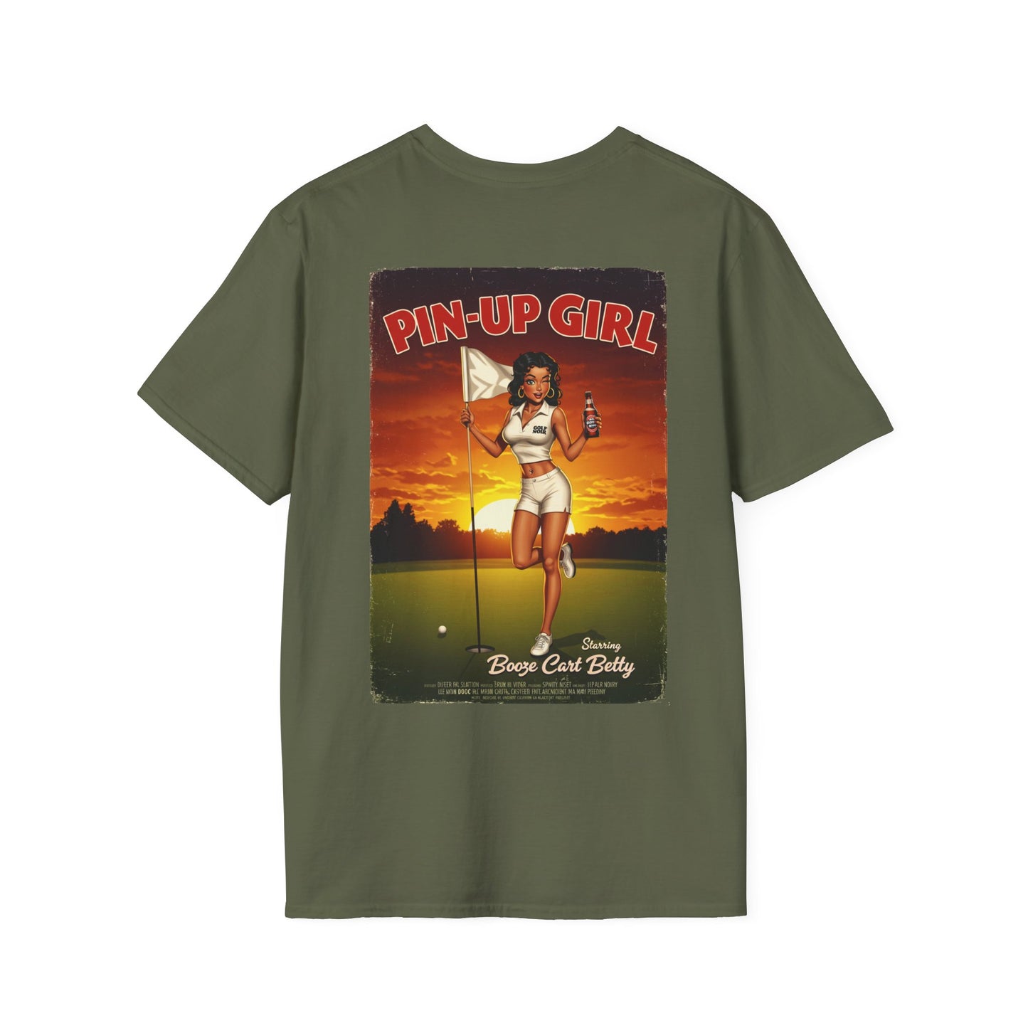 PIN-UP GIRL T-Shirt - Starring BOOZE CART BETTY