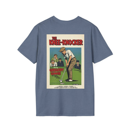 THE KNEE-KNOCKER T-Shirt - Starring GREGORY GIMMIE
