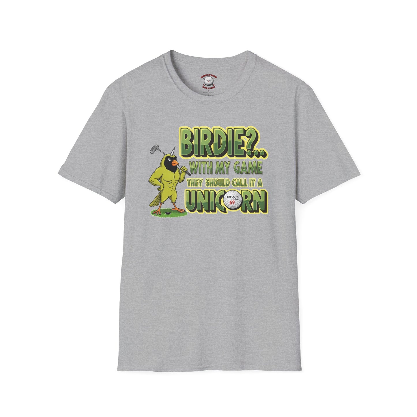 Birdie - Unicorn Golf T-Shirt - XXX-OUT Design Signature Apparel