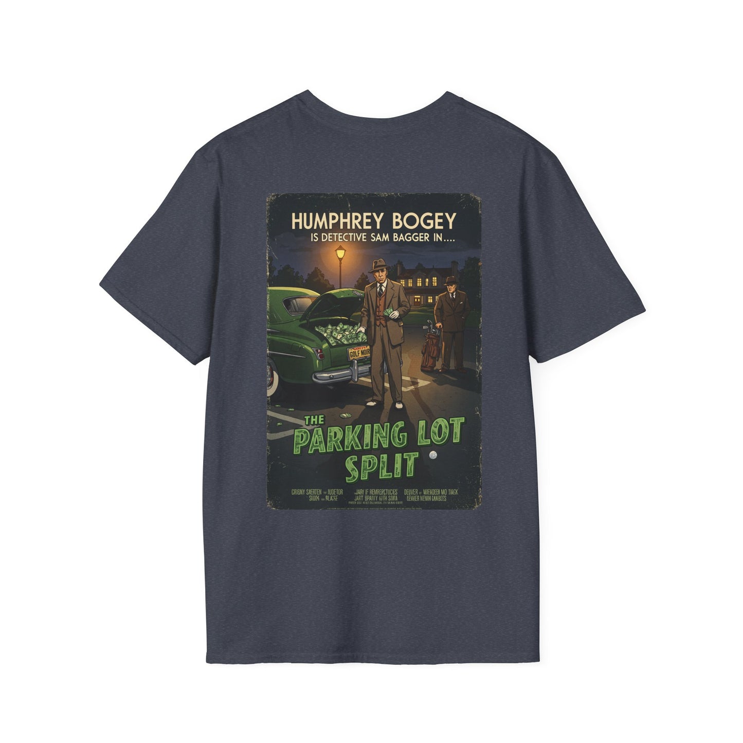 THE PARKING LOT SPLIT T-Shirt - Starring HUMPHREY BOGEY