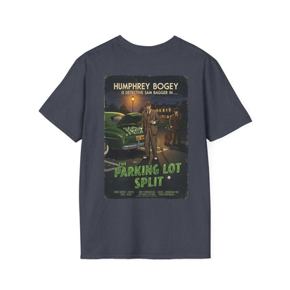 THE PARKING LOT SPLIT T-Shirt - Starring HUMPHREY BOGEY