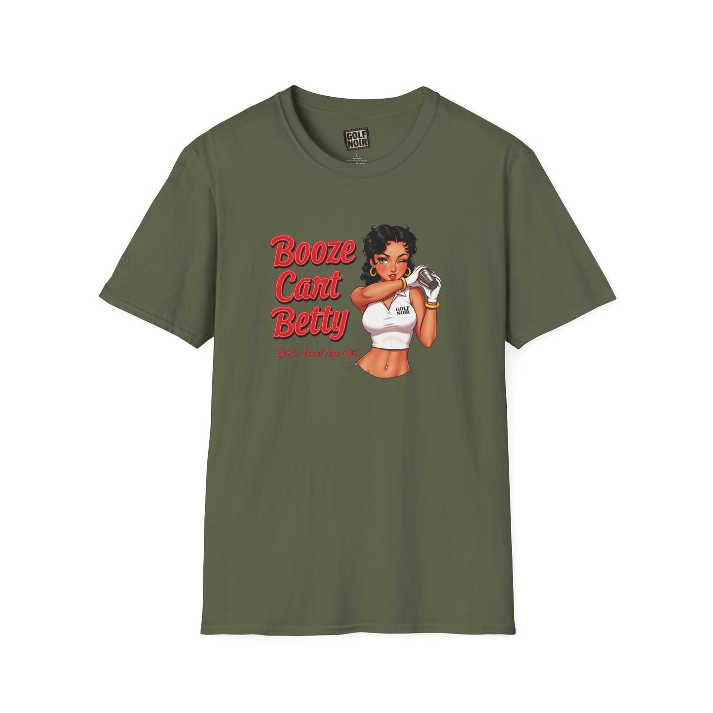 BOOZE CART BETTY T-Shirt - GOLF'S GOOD TIME GIRL