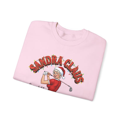 SANDRA CLAUS Christmas Sweatshirt - Go On, Admit It, You're Checking My Slice Twice