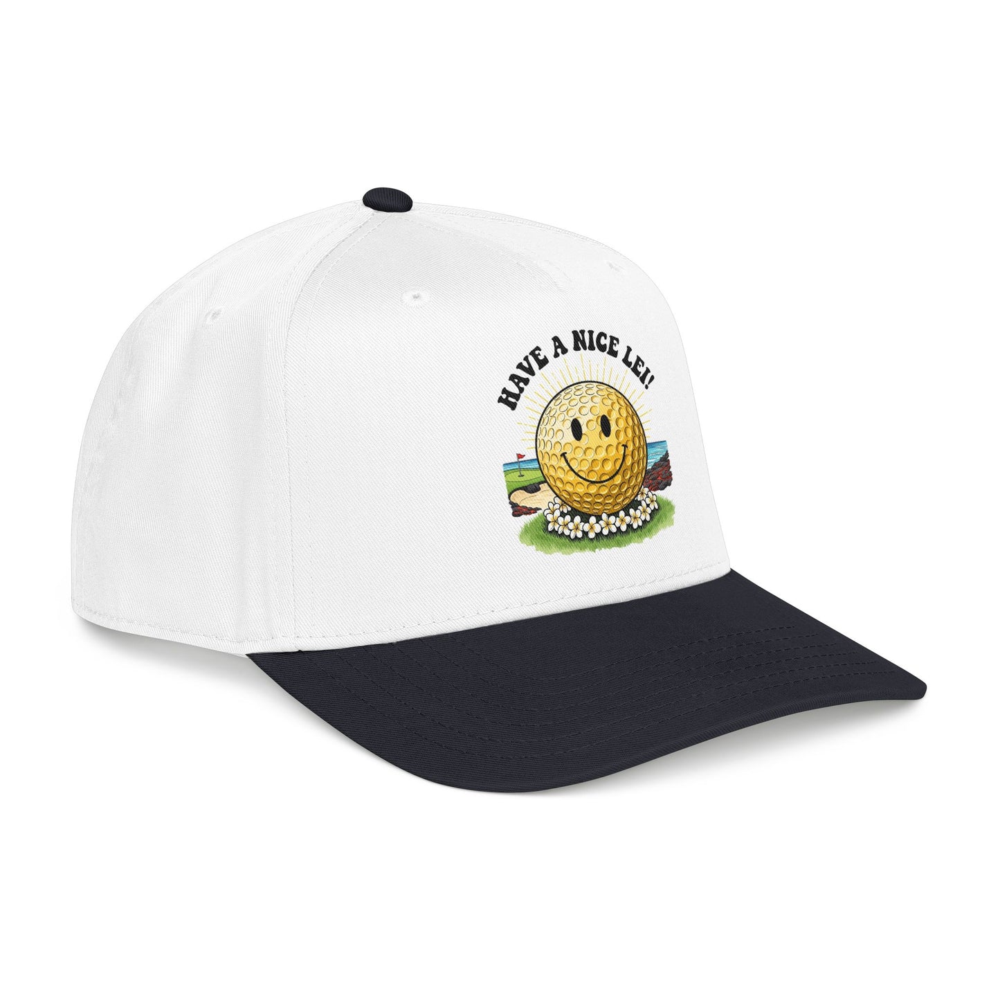 Have a Nice Lei Mid-Profile Baseball Cap - It's a Golf Day Statement Headwear