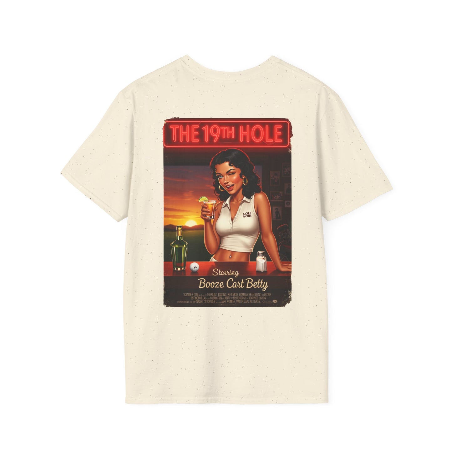 THE 19TH HOLE T-Shirt - Starring BOOZE CART BETTY