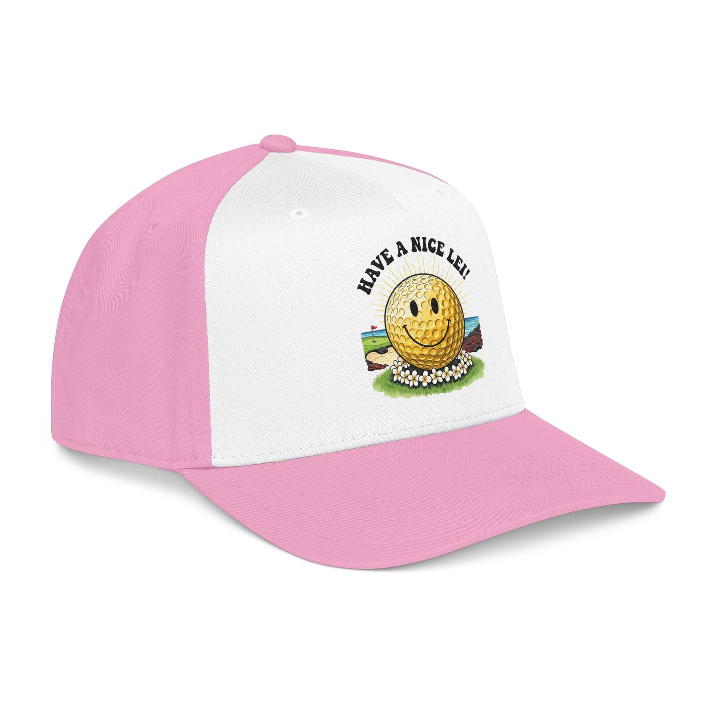 Have a Nice Lei Mid-Profile Baseball Cap - It's a Golf Day Statement Headwear