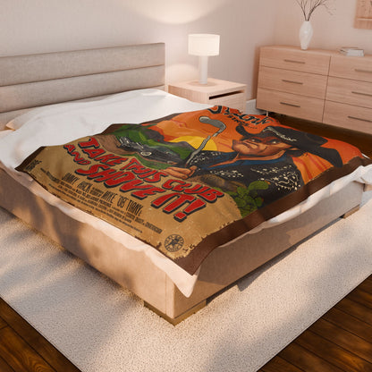 SHANK WILLIAMS JR. Plush Throw Blanket - TAKE THIS CLUB AND SHOVE IT!