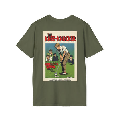 THE KNEE-KNOCKER T-Shirt - Starring GREGORY GIMMIE