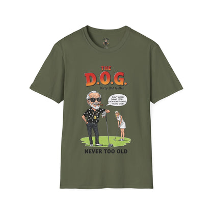 The D.O.G. T-Shirt – Never Too Old - Golf Noir Signature Apparel